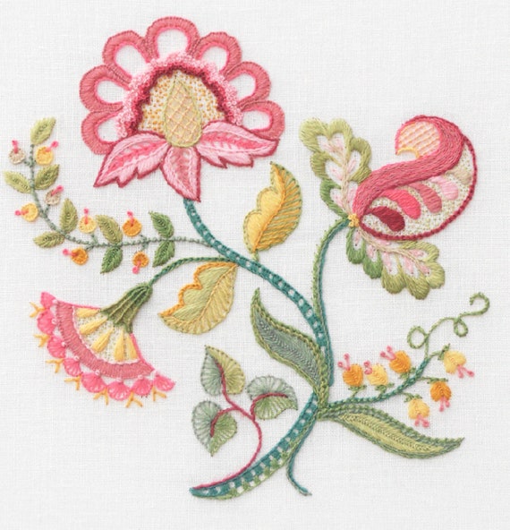 Crewel Embroidery Kit SWEET REPOSE Etsy