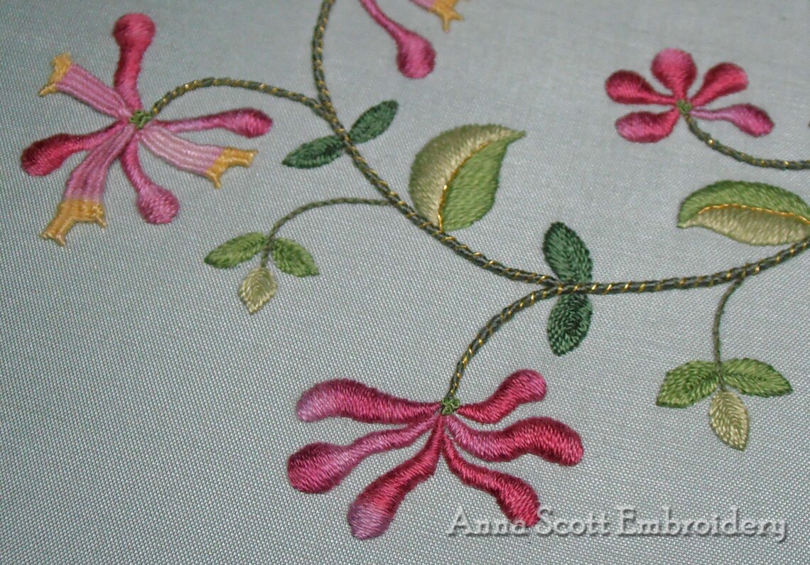 Raised Embroidery Kit SWEET HONEYSUCKLE Etsy Australia