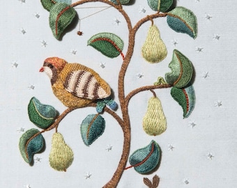 Greeting Card  "Partridge in a Peartree"