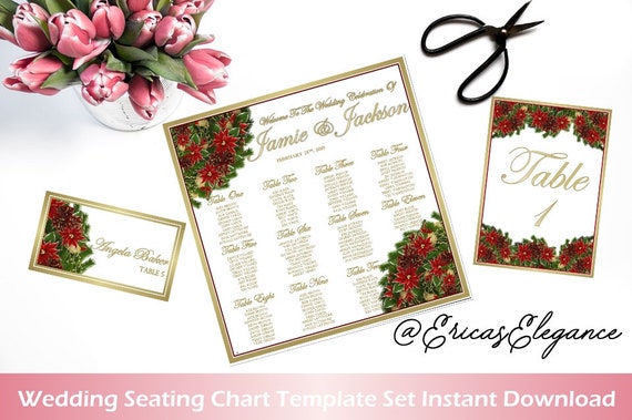 Christmas Party Seating Chart Template