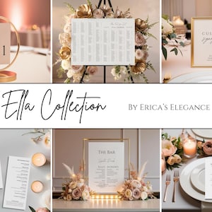 Modern Minimalist Wedding Stationery Bundle: DIY Canva Templates (Digital Download)