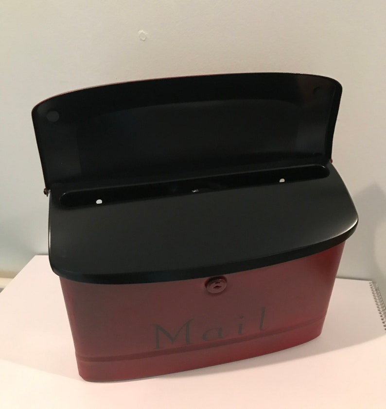 Wall Mount Mailbox Extra large Wall mount mailboxVintage Red Etsy