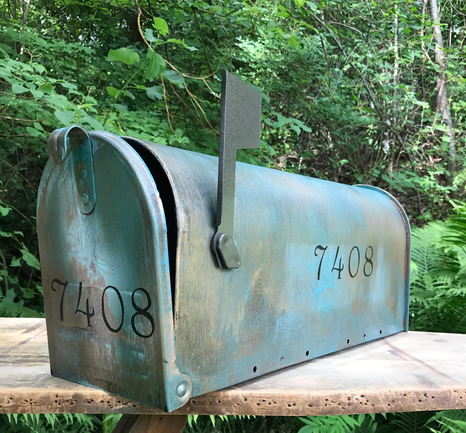 STANDARD SIZE Custom Aged Copper Verde Patina Mailbox With Etsy