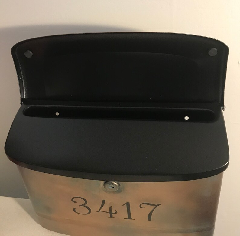 Wall Mount Mailbox Extra large Wall mount mailboxAged Copper Etsy