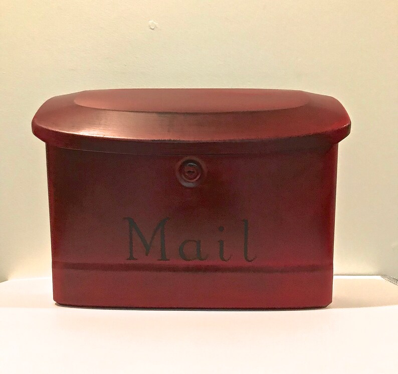 Wall Mount Mailbox Extra large Wall mount mailboxVintage Red Etsy