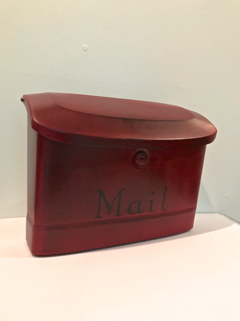 Wall Mount Mailbox Extra large Wall mount mailboxVintage Red Etsy