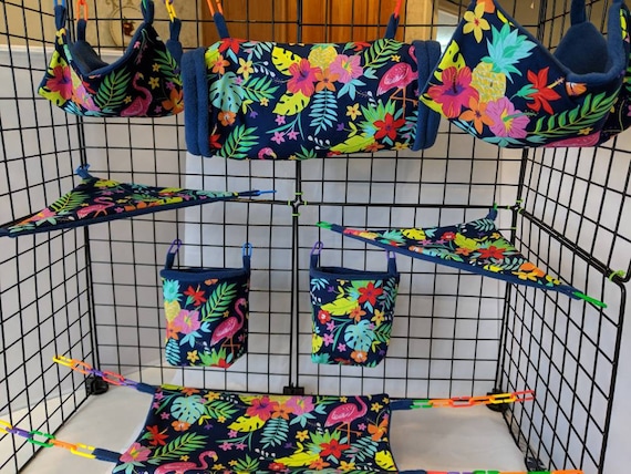 8 Piece Sugar Glider Cage Set Tropical Sugar Glider Etsy