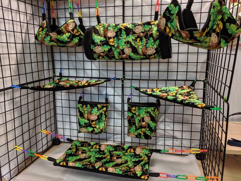 8 Piece Sugar Glider Cage SetMonkeys In JungleSugar Glider Accessories