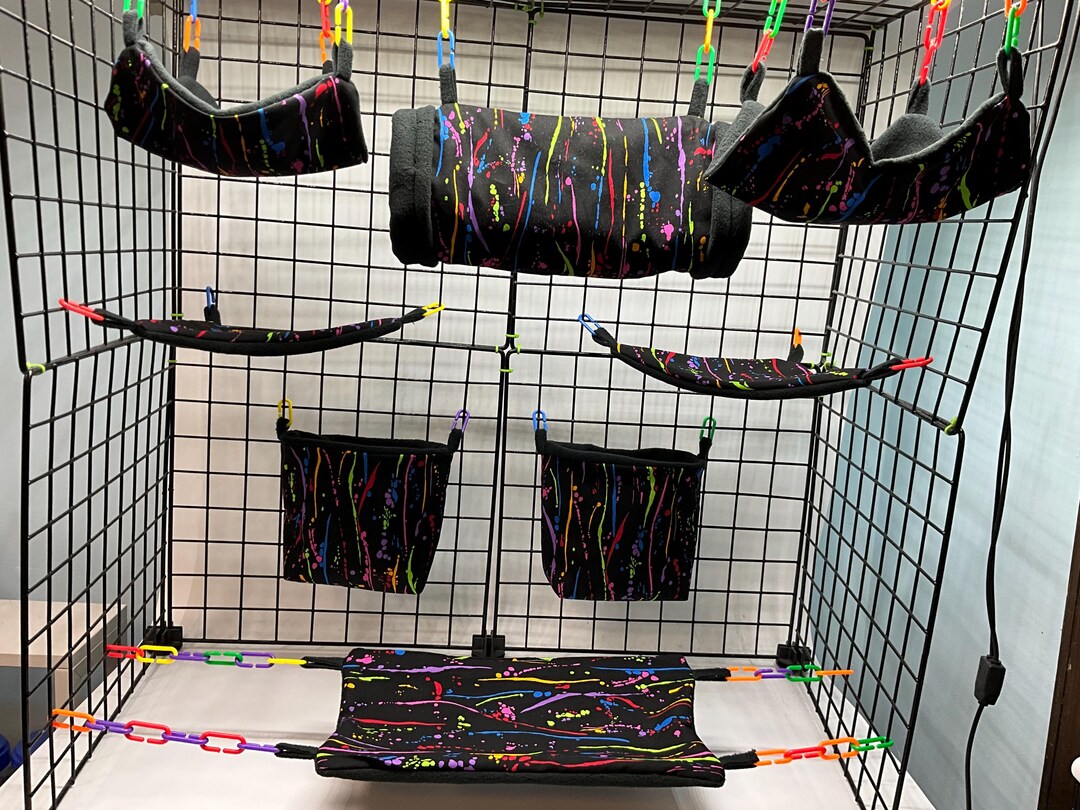 Illustration of Sugar Glider Cage Shiny Objects
