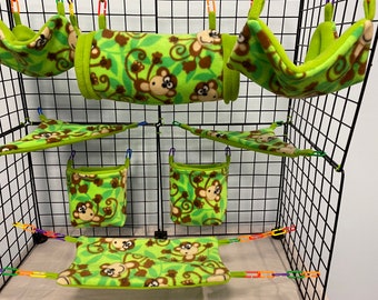 Forest 3-Piece Custom Sugar Glider Cage Set