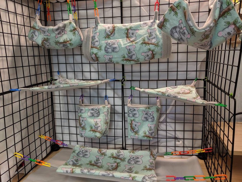 8 Piece Sugar Glider Cage SetKoala Sugar Glider Accessories