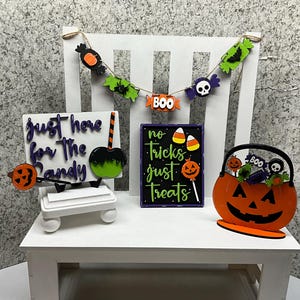 Tiered Tray Signs/Tiered Tray Set/Halloween