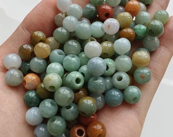 認定された手彫りのグリーンミャンマー天然ビルマ翡翠ジェダイト