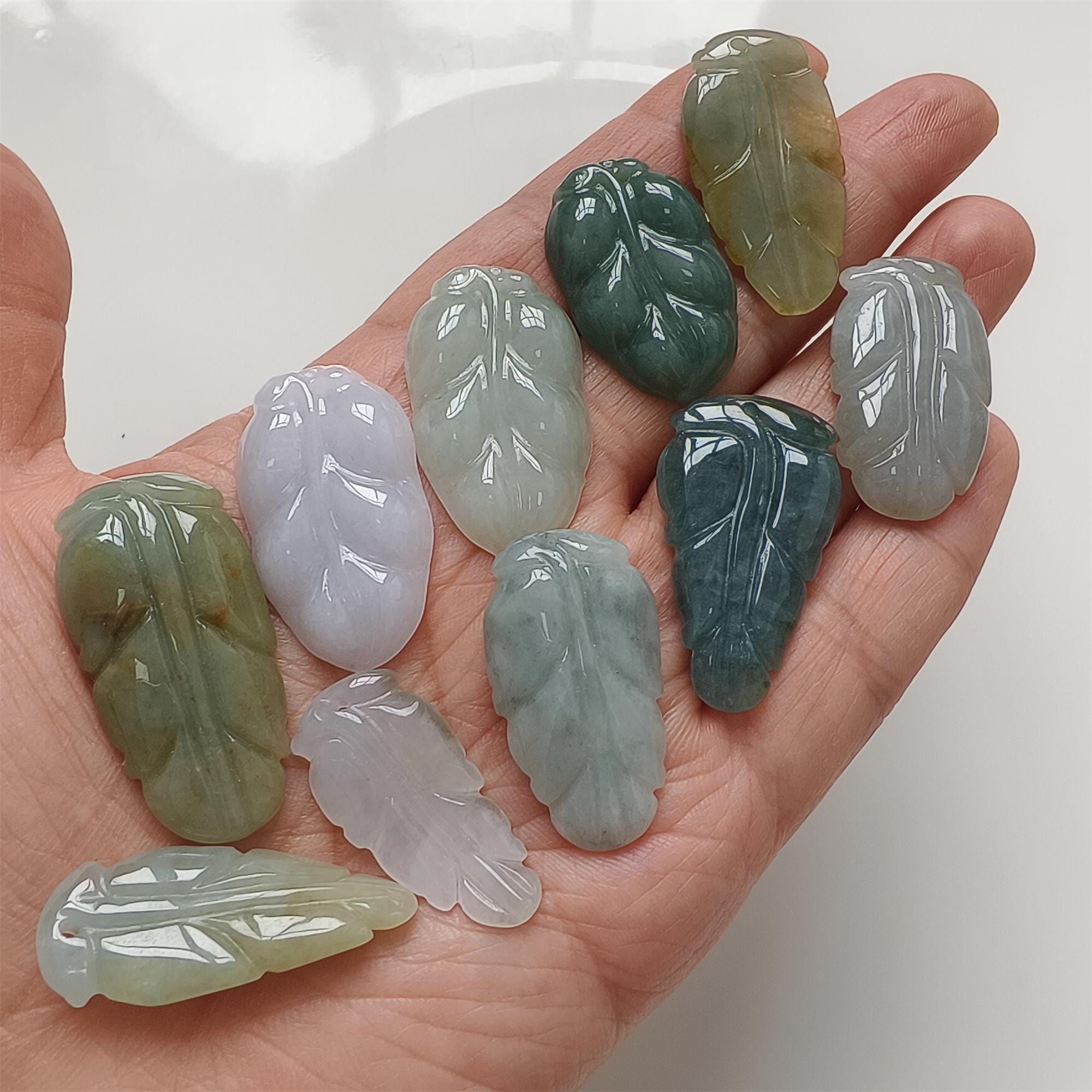 翡翠 ページ 天然認定タイプA 29-37X14-19X3-4 mm アイスグリーンホワイトビルマ産