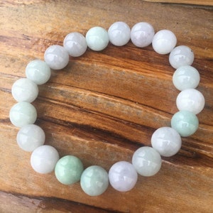 Natural Burma jadeite beaded bracelet,jade stretch bracelet,nature gemstone,Burma jade,semi precious beads,handmade jewelry FJ0052
