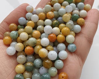 9.7mm 氷のように透明なアップルグリーンに乳白色の輝きを添えた、本物