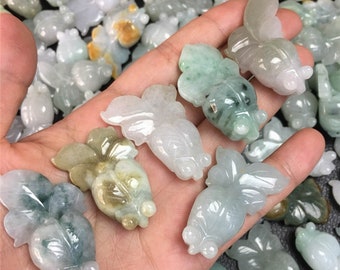 Grade A Jade 3D Koi Fish 錦鯉 Hand-crafted Natural Jadeite Jade