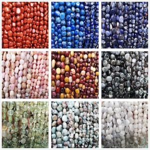 May include: Assortment of tumbled stones in various colors and textures, including red, blue, pink, green, brown, and white. These smooth, polished stones are perfect for crafting, jewelry making, or home decor.