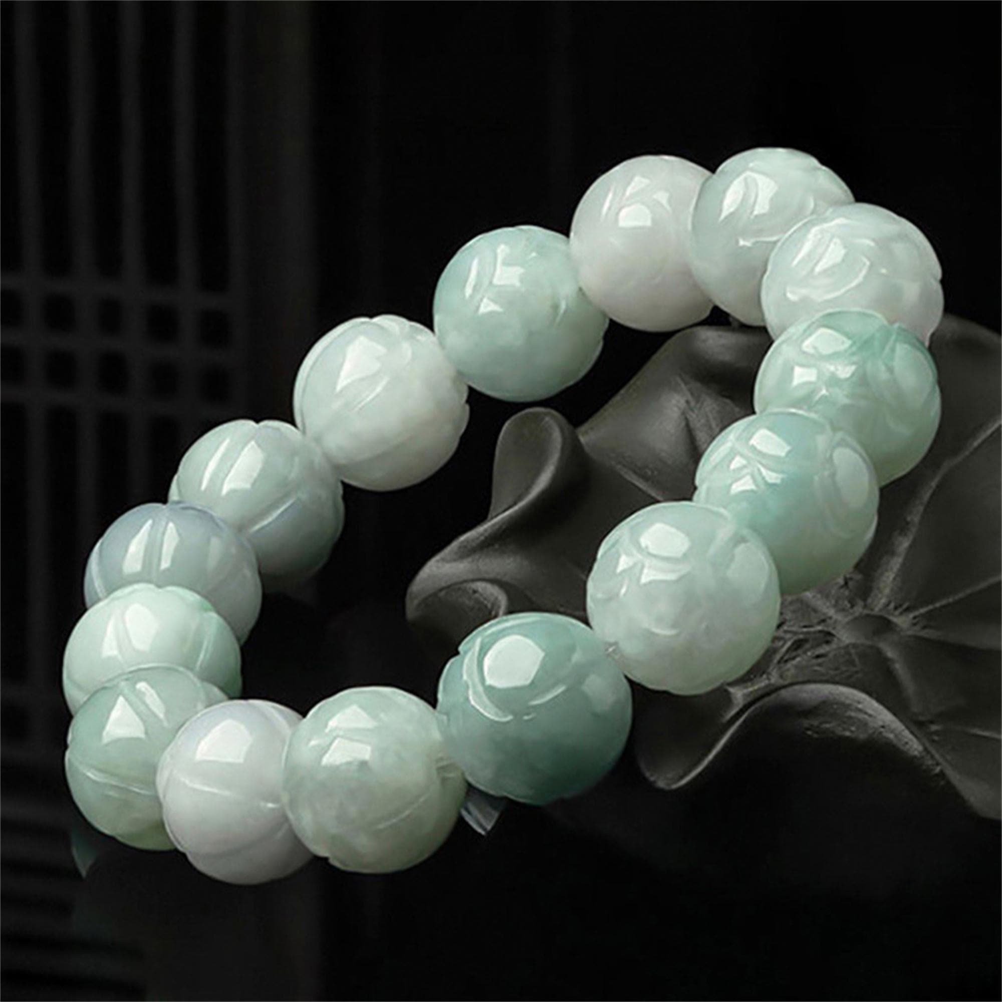 翡翠彫刻の花 - Etsy 日本