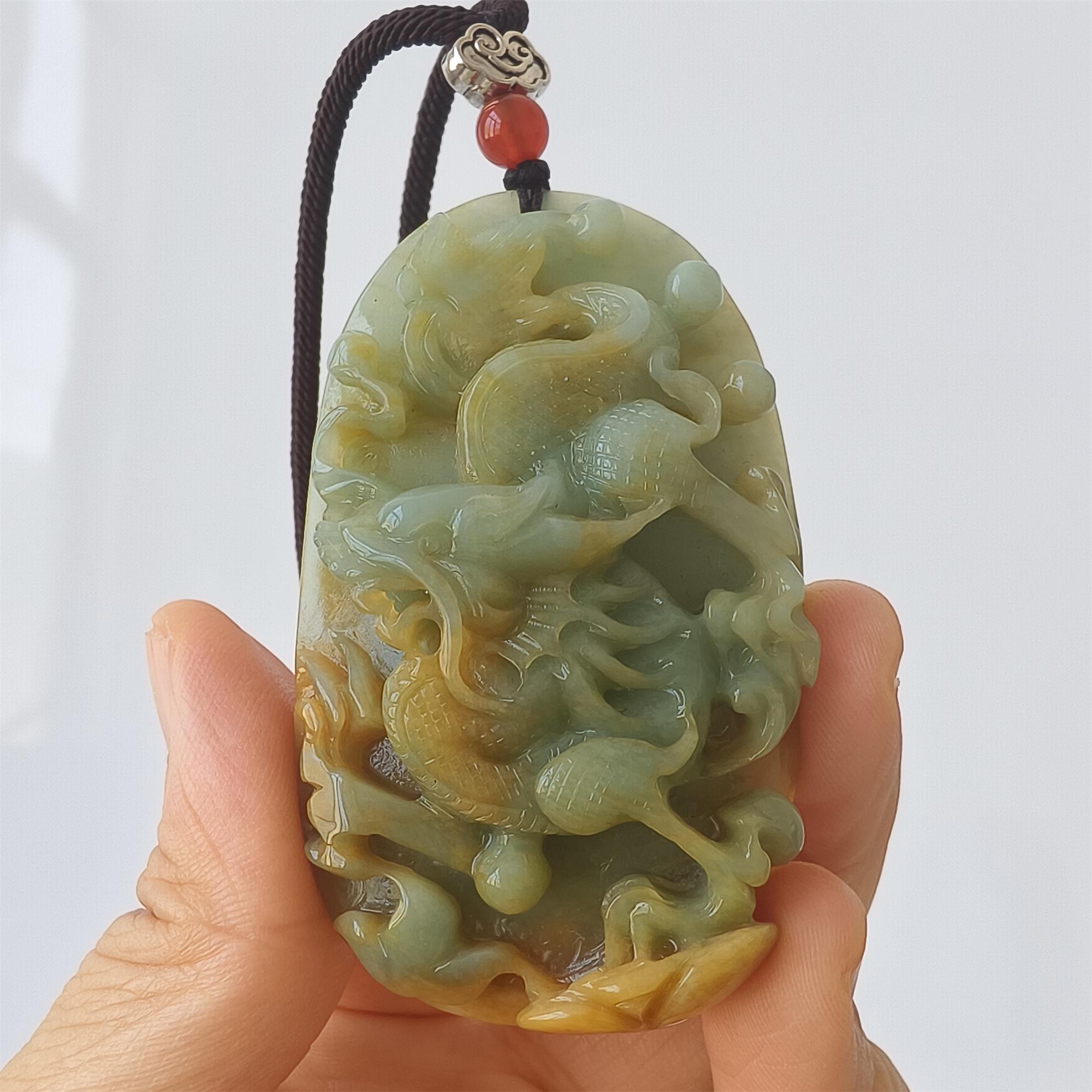DDP | Unique Natural Serpentine Chinese Jade New Mountain Jade