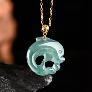 Natural Type A Untreated Icy Translucent Blue Guatemalan Jadeite Double Sided Dolphin Pendants,Blue Jadeite Animal Pendants,Jewelry Supplies