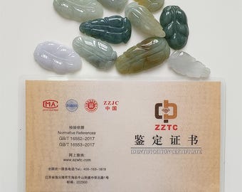 天然認定タイプA 29-37X14-19X3-4 mm アイスグリーンホワイトビルマ産
