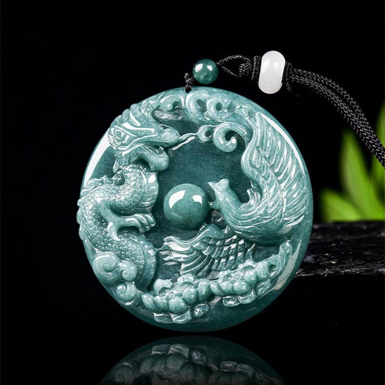 Jade dragon pendant - Etsy 日本