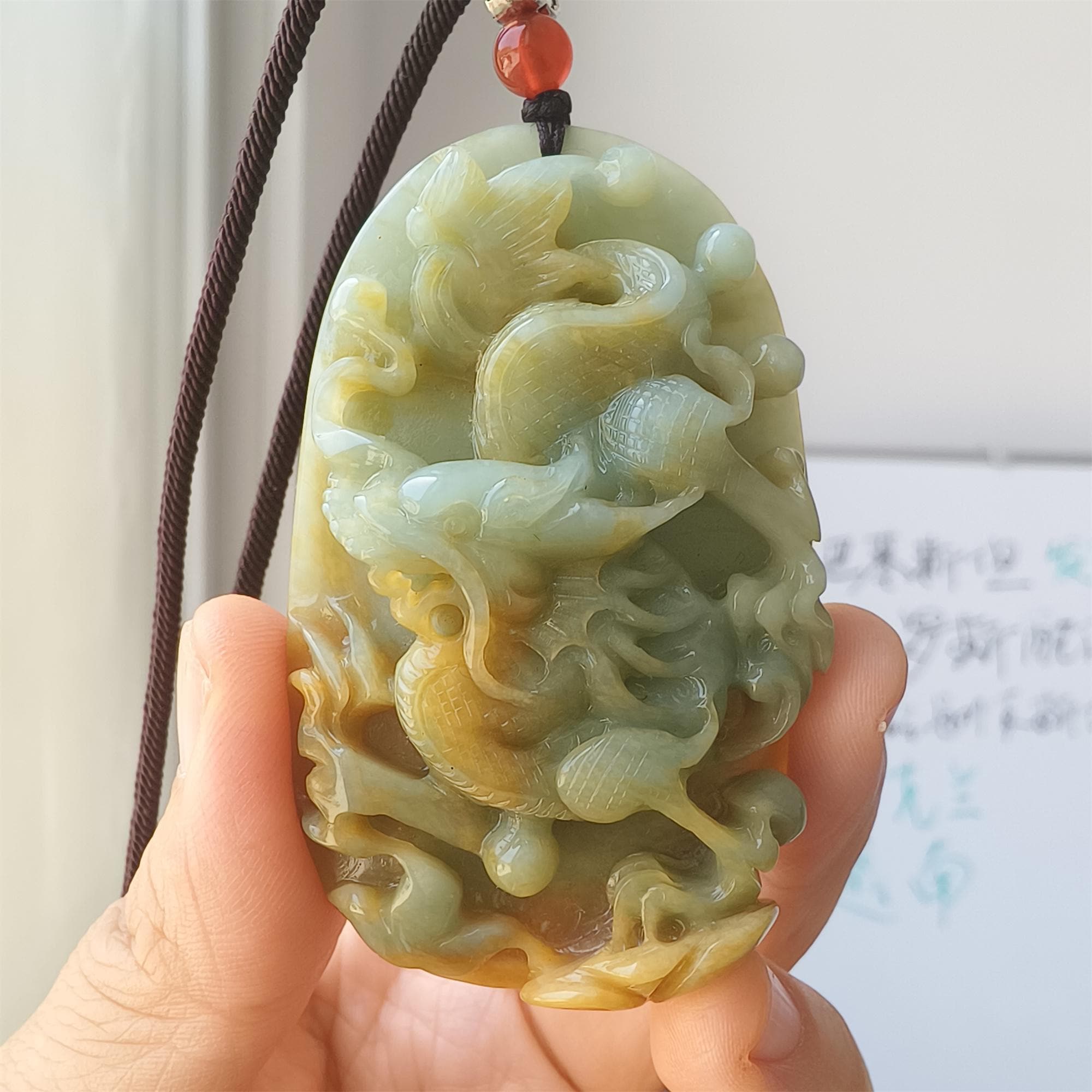 DDP | Unique Natural Serpentine Chinese Jade New Mountain Jade