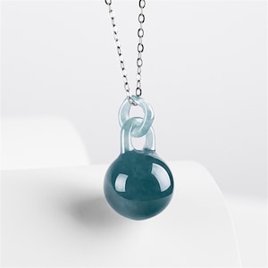 Natural Type A Icy Waxy Blue Watery Guatemalan Jadeite Round Drop Pendant,Blue Guatemala Jadeite Loose Ball Pendant,DIY Jewelry Supplies