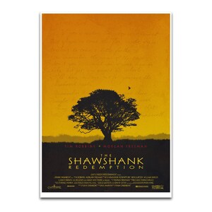 The Shawshank Redemption - Buxton Oak Tree Alternative Movie poster - Frank Darabont - Tim Robbins (Andy DuFresne) - Morgan Freeman (Red)
