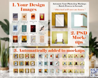 Photoshop Mockup Automation Script • Batch Smart Object Generator • Auto‑Insert Designs into PSD Mockups • Fast Mockup Maker Tool