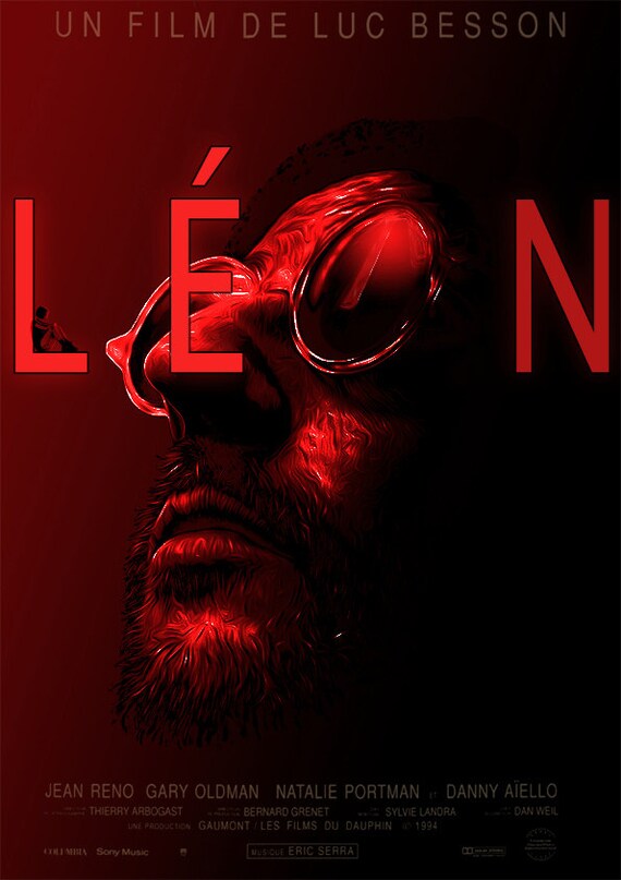 THE PROFESSIONAL Alternative Minimal Movie Poster LEON