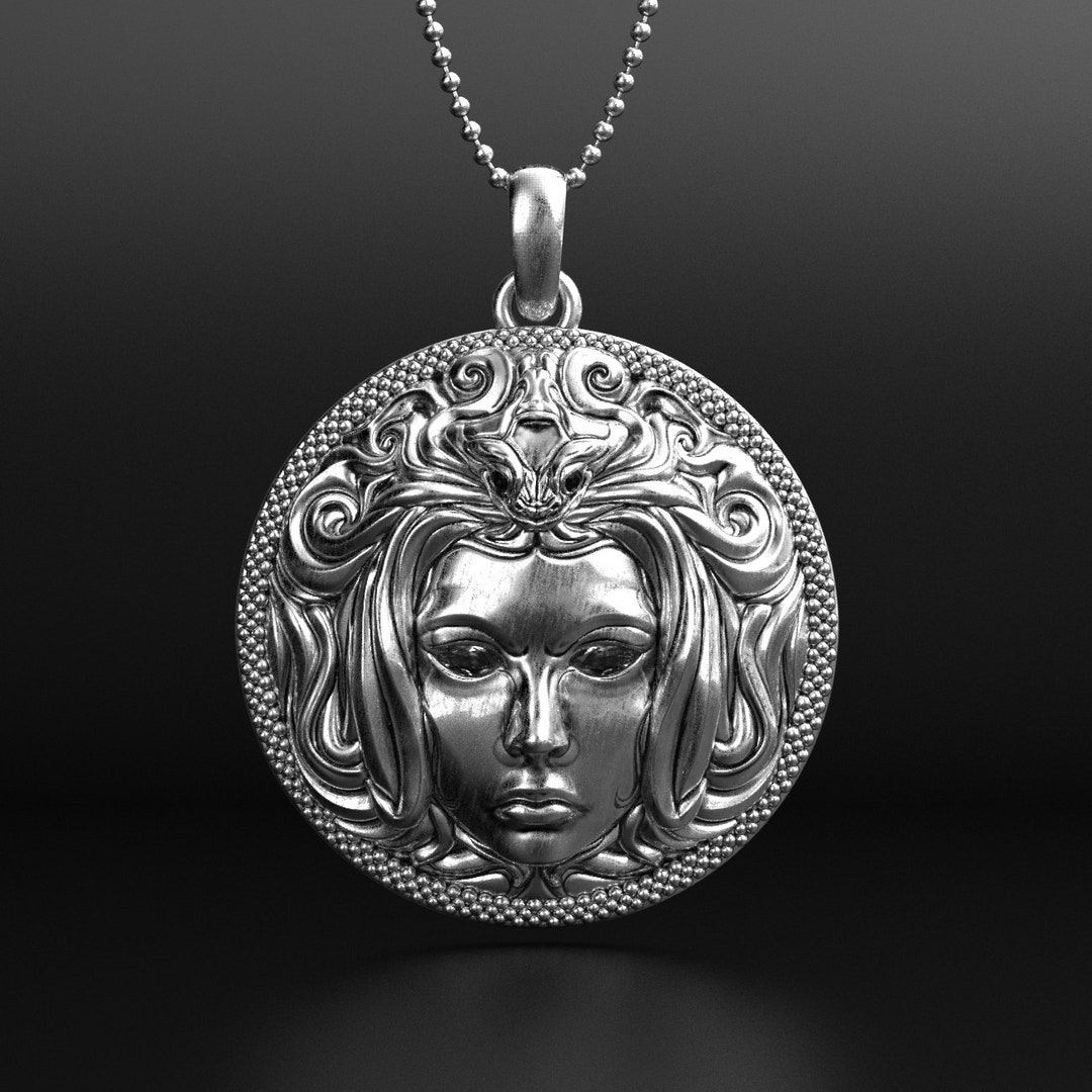 Platinum Medusa Necklace, A Powerful Symbol of Feminism and Resilience