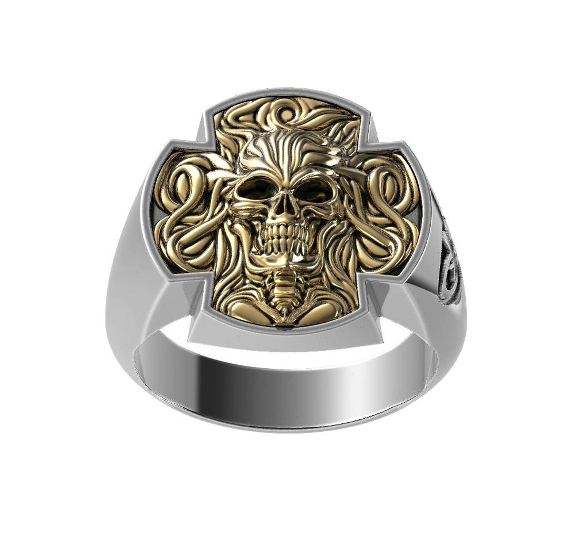 Skull Ring Skull Rings for Men Skull Wedding Rings Mens Etsy