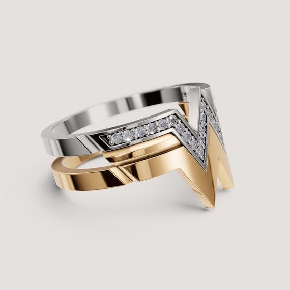 Wonder Woman Wedding Ring a Symbol of Strength Love and Female