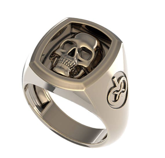 Hankadeco Steel Stainless Rings for Men Skull Ring India | Ubuy