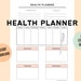 Simple Health Template | Instant Download | Printable PDF | Personal ...