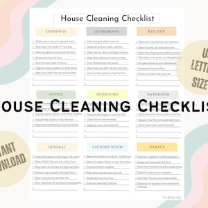 Effortless Housekeeping Routine - Simplify Your Cleaning with this Easy-to-Follow Cleaning Checklist - Airbnb Cleaning List