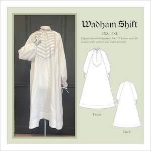 Wadham Shift - Elizabethan/Tudor inspired shift dress