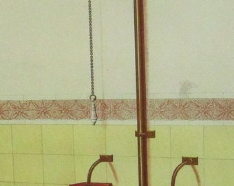 CLASSIC CAST IRON TOILET LOO ROLL PAPER HOLDER GENTLEMEN LADIES RUSTIC BATHROOM