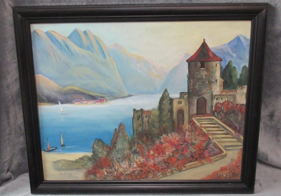 Original Oil on Panel  / Impressionist / Great Color and Condition, signed 1940s