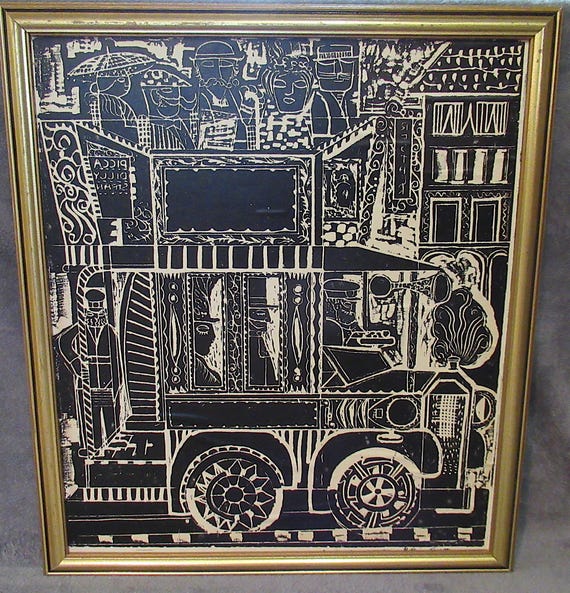Original Signed Etchings  English Art Print