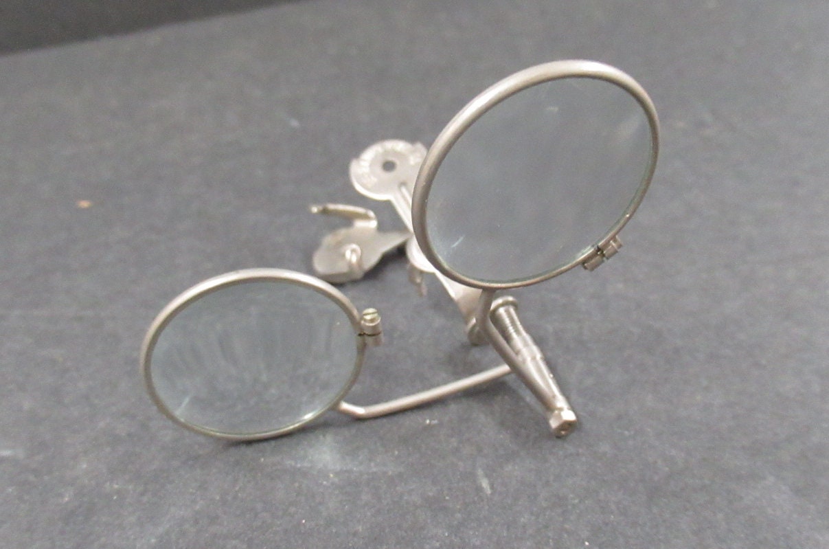 Antique Jewelers? Doctors? Clip On Magnifying Glass Monocular Loupe  Steampunk