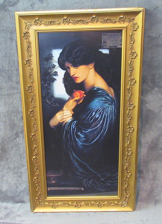 DAZZLING  Dante Gabriel Rossetti Painting Art Print Antique Victorian Picture Frame