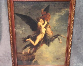 La Chimera, Gustave Moreau. Quality Art Printin Antique Style