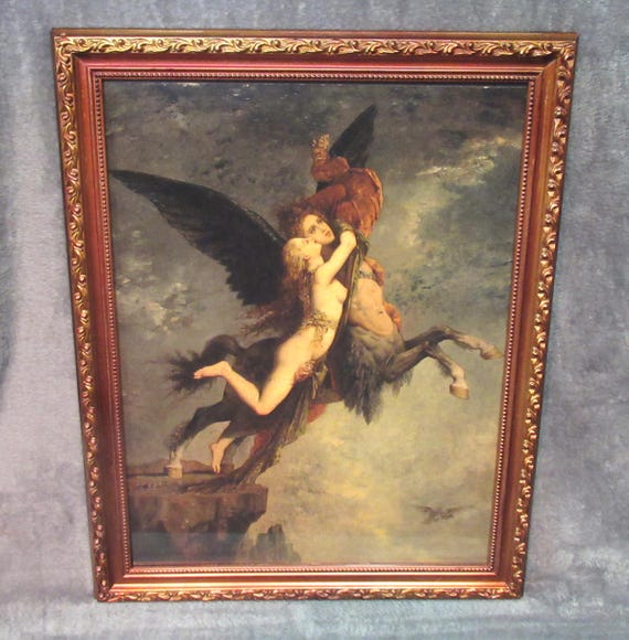 La Chimera, Gustave Moreau. Quality Art Printin Antique Style