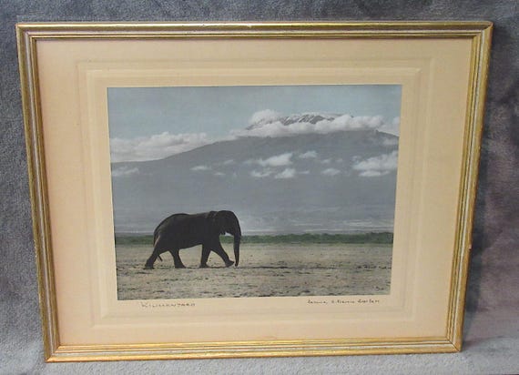 Original Early "Kilimanjaro" Arthur Firman Member Royal Academy Photograph in Original Frame, signed