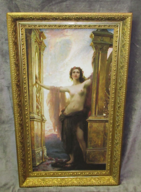 Magnificent "Gates of Dawn" by H. James Draper / Outstanding Antique Frame