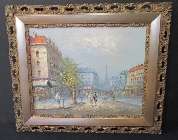 Mid Late Century Original Signed Burnett. Very Nice Antique 1800s frame,