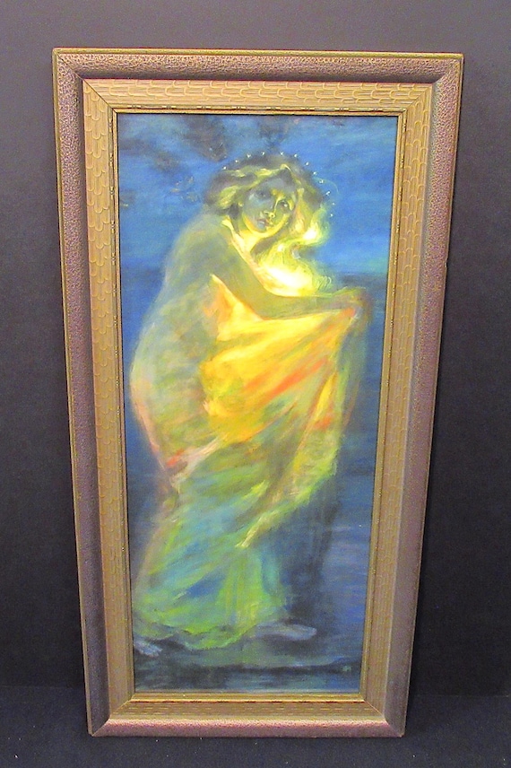 Woman Clothed in Sun Giclee Print in Antique Frame (27.5 X 13)